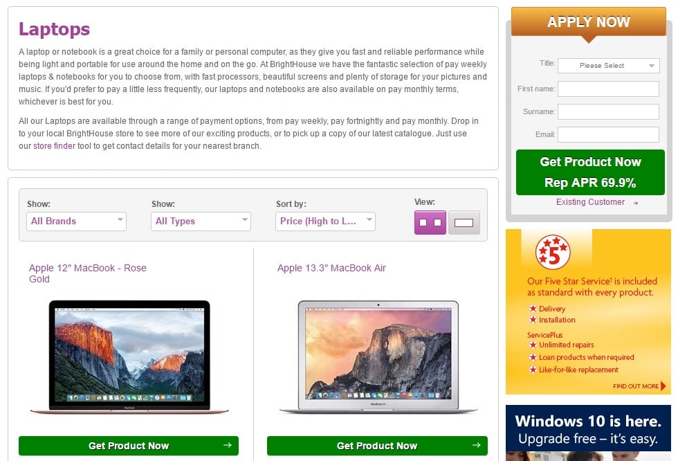BrightHouse Laptops